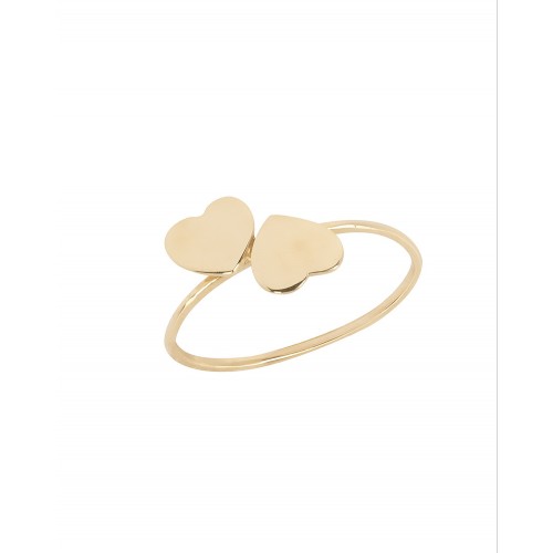 14K Χρυσό Δαχτυλίδι "Διπλές Καρδιές" 030595F