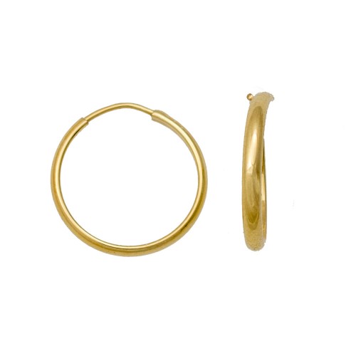 14Κ Χρυσά Σκουλαρίκια Κρίκοι 031679F