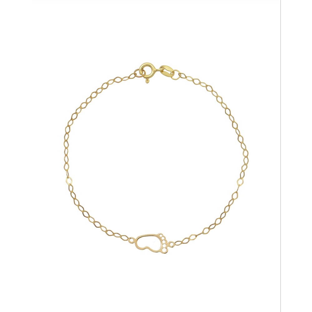 9K Χρυσό Bραχιόλι με "Πατουσάκι" 038767F