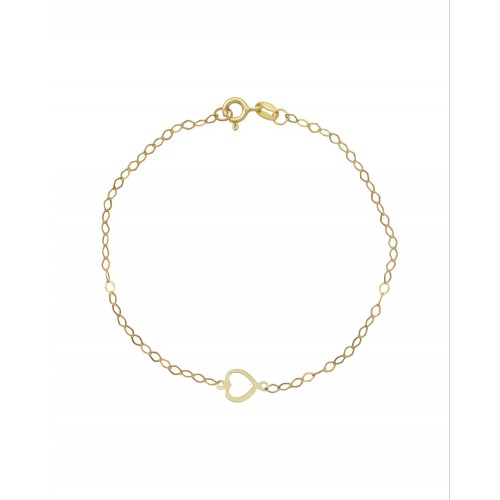 9K Χρυσό Bραχιόλι με "Καρδιά" 043575FV