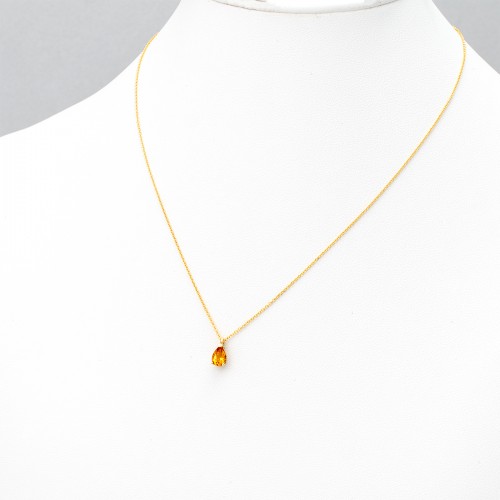 14K Χρυσό Κολιέ Με Citrine 0985CIT