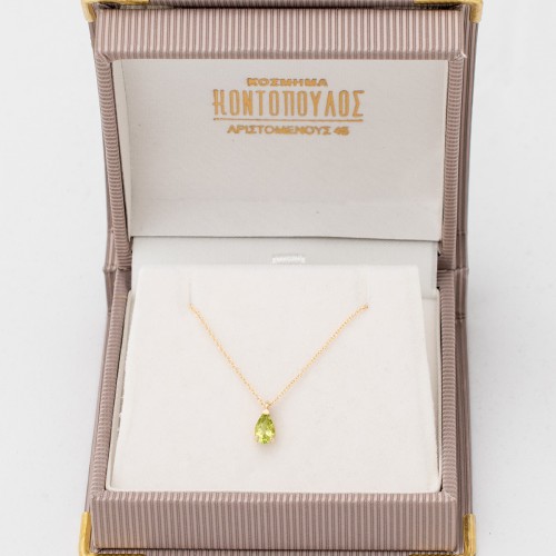 14K Χρυσό Κολιέ Με Περίδοτο 0985PER