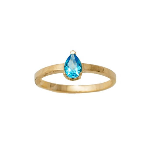14K Χρυσό Δαχτυλίδι με Swiss Τοπάζι 0985SWA