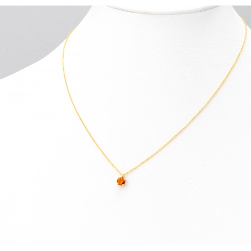 14K Χρυσό Κολιέ Με Citrine 0989CIT-KL14