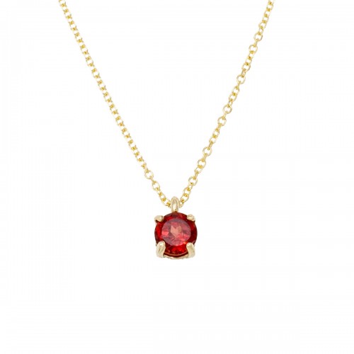 14K Χρυσό Κολιέ Με Ορυκτή Γρανάδα 0989GR1