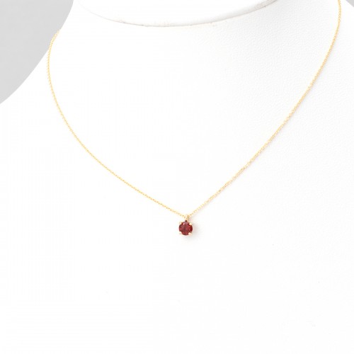 14K Χρυσό Κολιέ Με Ορυκτή Γρανάδα 0989GR1