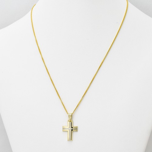 14K Χρυσός Σταυρός 1.7.1001