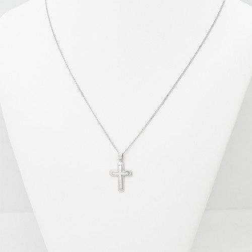 14K Λευκόχρυσος Σταυρός 171016TRW