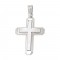 14K Λευκόχρυσος Σταυρός 1.7.1016W