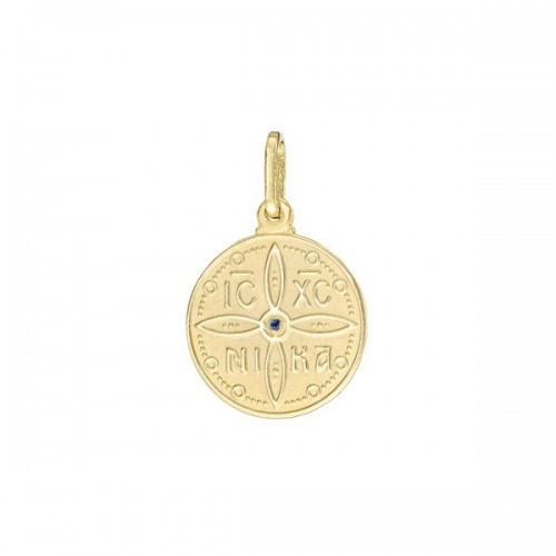 14K, Χρυσό Κωνσταντινάτο, με Ζαφείρη 131102ZF