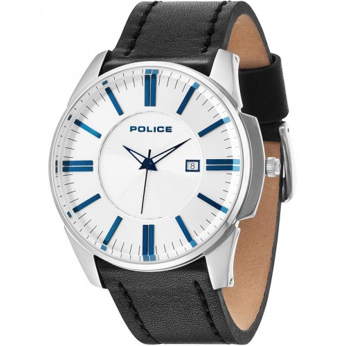 POLICE GOVERNER Black Leather Strap PL.14384JS/04