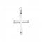 14K Λευκόχρυσος Σταυρός 1842L2