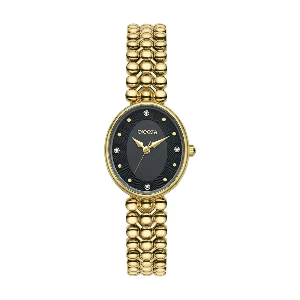 BREEZE Sirena με Κρύσταλλα και Χρυσό Μπρασελέ από Ανοξείδωτο Ατσάλι 2013212591.2