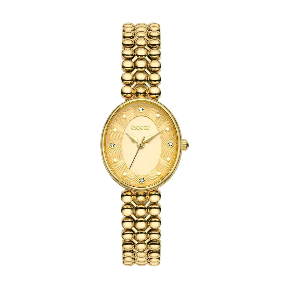 BREEZE Sirena με Κρύσταλλα και Χρυσό Μπρασελέ από Ανοξείδωτο Ατσάλι 2013212591.4