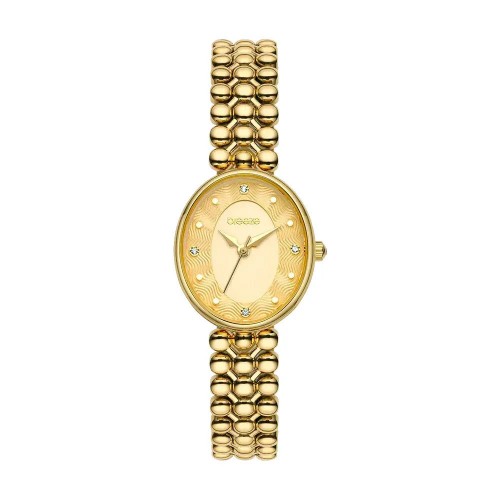 BREEZE Sirena με Κρύσταλλα και Χρυσό Μπρασελέ από Ανοξείδωτο Ατσάλι 2013212591.4