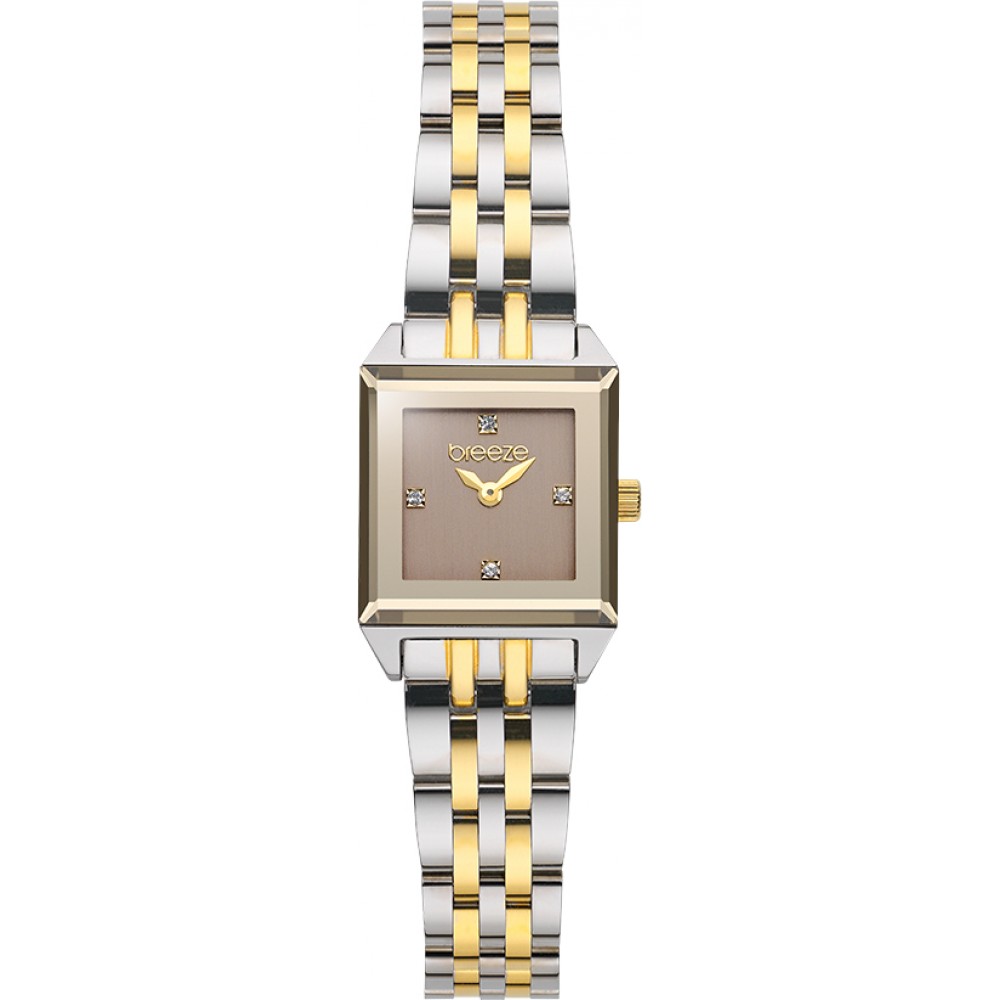 BREEZE Impress με Κρύσταλλα και Μπρασελέ Δύο Τόνων από Ανοξείδωτο Ατσάλι 2013712531.3