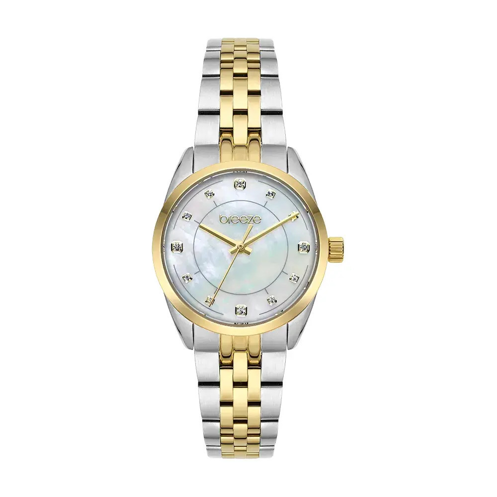 7BREEZE Ocealis με Κρύσταλλα και Μπρασελέ Δύο Τόνων από Ανοξείδωτο Ατσάλι 2013712611.1