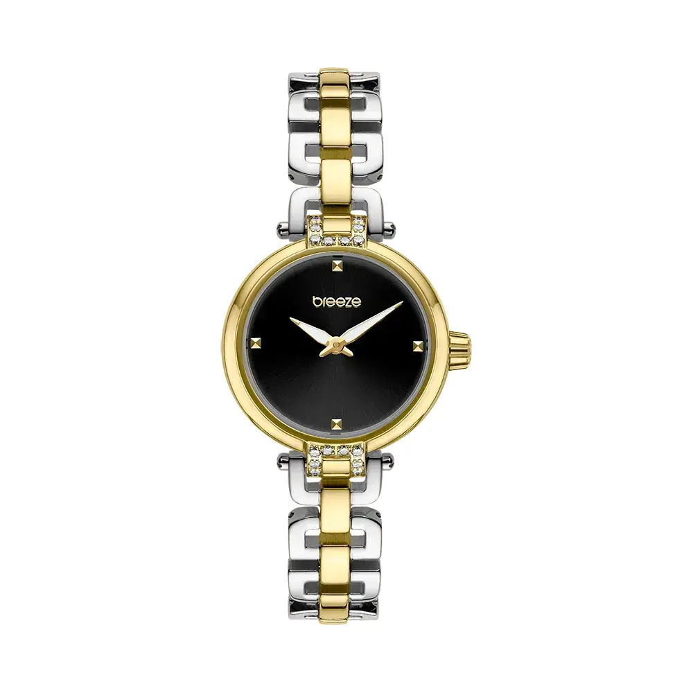 BREEZE Knotique με Κρύσταλλα και Μπρασελέ Δύο Τόνων από Ανοξείδωτο Ατσάλι 2013713021.2