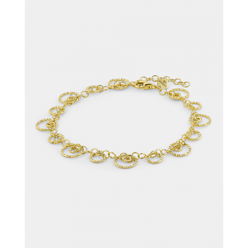 VOGUE 925 Ασήμι Βραχιόλι Επιχρυσωμένο με Κρίκους 20170106301