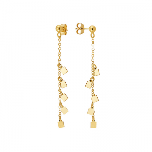 VOGUE Σκουλαρίκια 925 Ασήμι Επιχρυσωμένα Κρεμαστά 20175001201