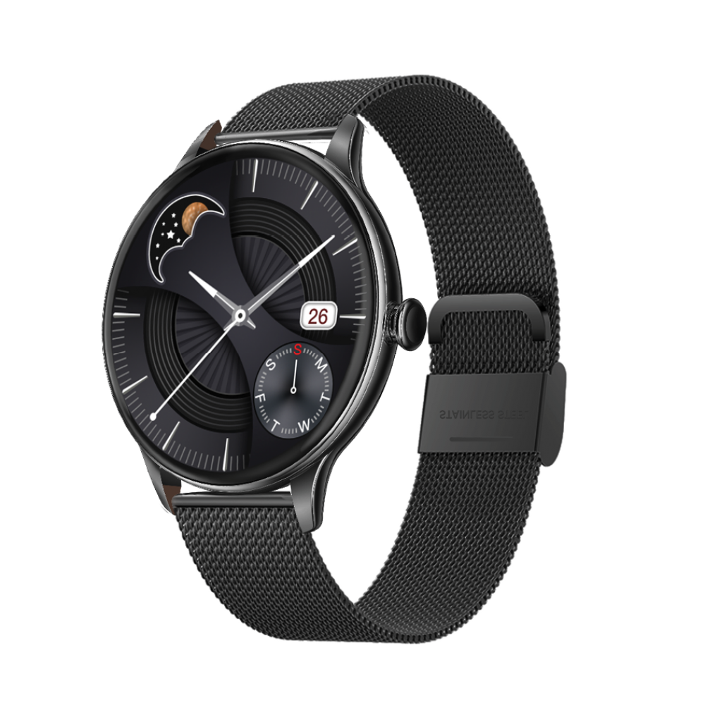 VOGUE Callisto Smartwatch Amoled Black Stainless Steel Bracelet 2020450191