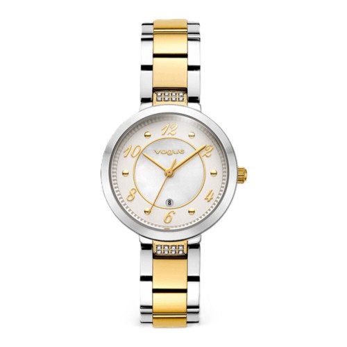 VOGUE Zoe με Μπρασελέ Δύο Τόνων από Ανοξείδωτο Ατσάλι με Ζιργκόν 2020616462