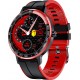 DAS.4 Smartwatch SP10 Black and Red Silicone Strap 203090061
