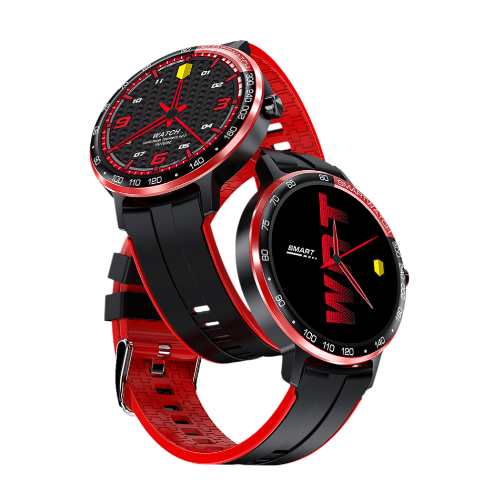 DAS.4 Smartwatch SP10 Black and Red Silicone Strap 203090061 DAS.4 Smartwatch SP10 Black and Red Silicone Strap 203090061