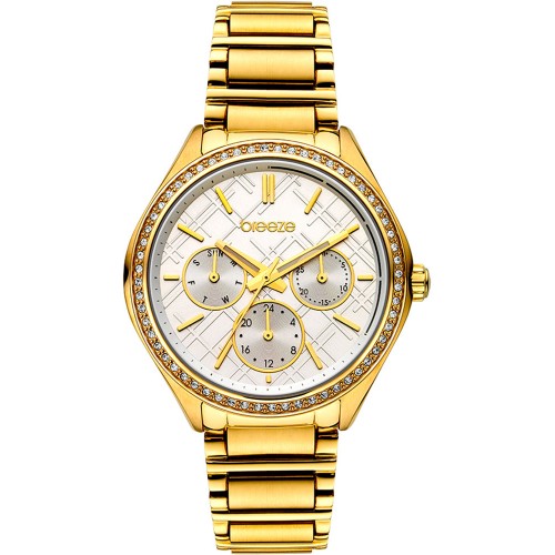 BREEZE Intensifire Crystals Gold Stainless Steel Bracelet 212041.2 BREEZE Intensifire Crystals Gold Stainless Steel Bracelet 212041.2