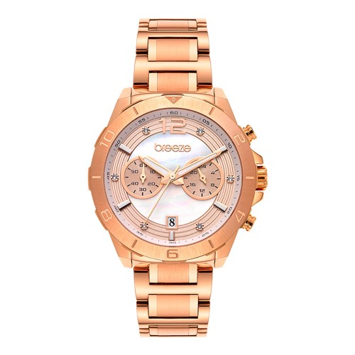 Breeze Prestinia Crystals Rose Gold Stainless Steel Bracelet 212281.4