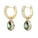 SWAROVSKI Σκουλαρίκια-σταγόνα Stilla Κοπή Pear, Πράσινα, Επιμετάλλωση σε χρυσαφί τόνο 5662922