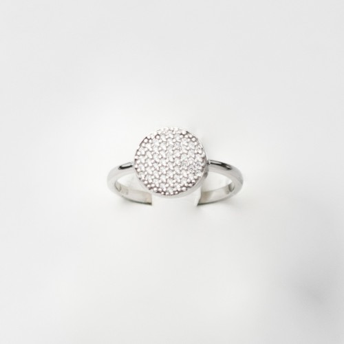 14K Λευκόχρυσο Δαχτυλίδι με Ζιργκόν 2L1718A1