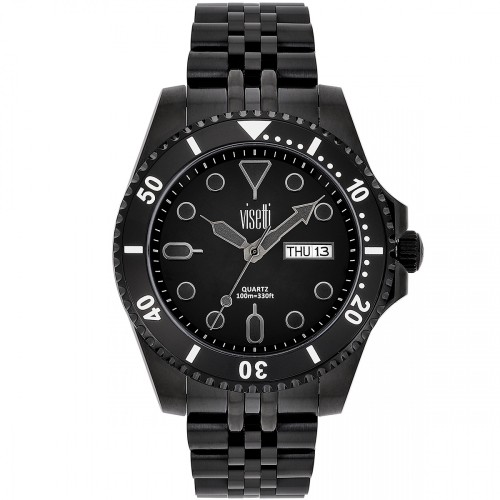 VISETTI Vitality με Μαύρο Μπρασελέ από Ανοξείδωτο Ατσάλι 41I-SW003BB