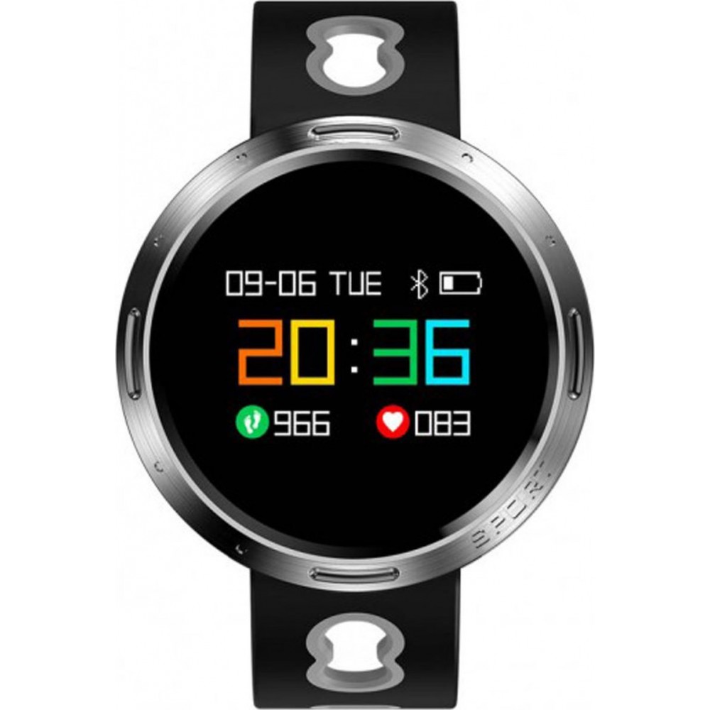 DAS.4 SL18 Smartwatch με Μαύρο Καουτσούκ Λουράκι 50052