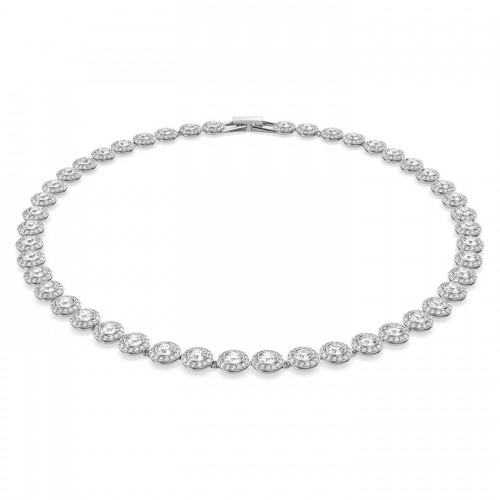 SWAROVSKI Angelic Κολιέ Στρογγυλής Κοπής, Λευκό, Επιροδιωμένο 5117703
