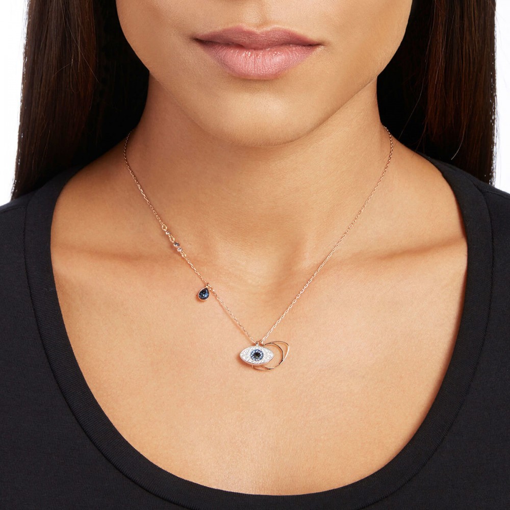 SWAROVSKI Symbolic Κολιέ Μάτι, Μπλε, Φινίρισμα από διάφορα μέταλλα 5736984