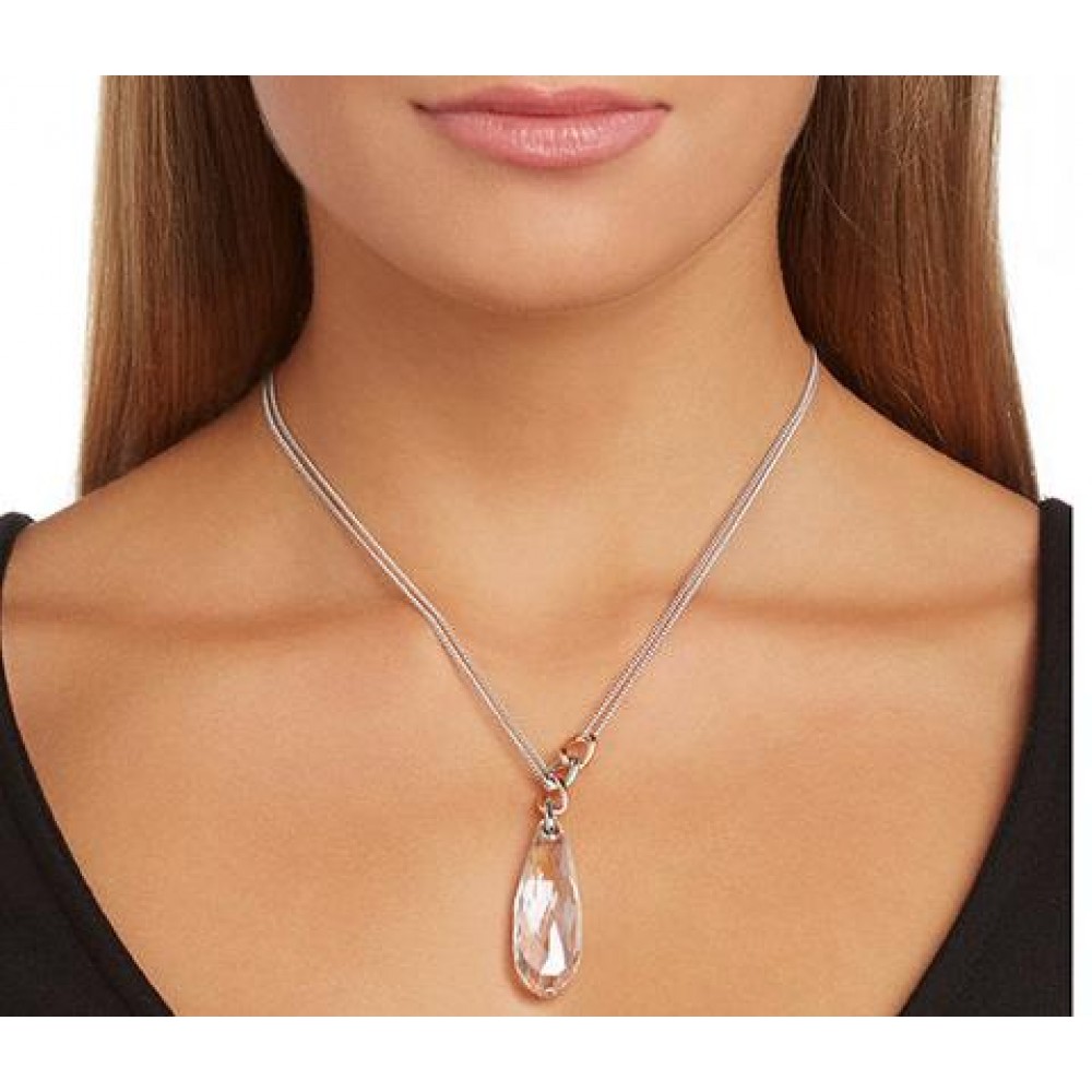 SWAROVSKI Either Necklace Medium White Rhodium Plated 5182592 SWAROVSKI Either Necklace Medium White Rhodium Plated 5182592