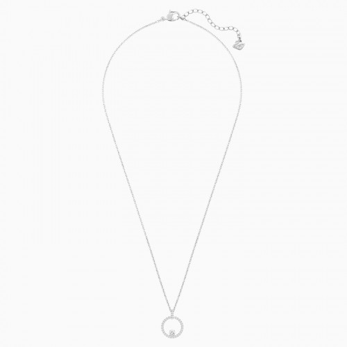 SWAROVSKI Creativity Κολιέ Κυκλικό, Λευκό, Επιροδιωμένο 5198686