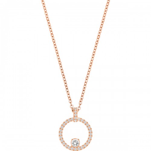 SWAROVSKI Creativity Μενταγιόν Κυκλικό Λευκό, Ροζ Επιχρυσωμένο 5202446