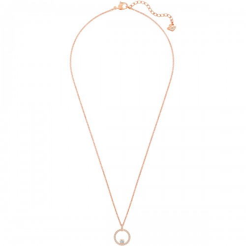 SWAROVSKI Creativity Μενταγιόν Κυκλικό Λευκό, Ροζ Επιχρυσωμένο 5202446