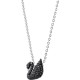 SWAROVSKI Iconic Swan Necklace Black Rhodium Plated 5347330