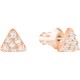 SWAROVSKI Facet Swan Pierced Earrings Rose Gold Tone Plated 5358058 SWAROVSKI Facet Swan Pierced Earrings Rose Gold Tone Plated 5358058