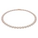 SWAROVSKI Angelic necklace Round, White, Rose gold-tone plated 5367845
