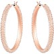 SWAROVSKI Stone Pierced Earrings White Rose Gold Tone Plated 5383938