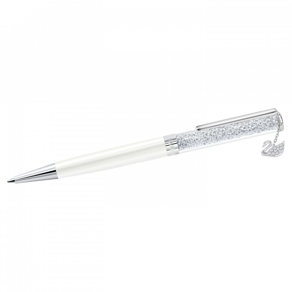 SWAROVSKI Crystalline Ballpoint Pen Swan White Chrome Plated 5408273 SWAROVSKI Crystalline Ballpoint Pen Swan White Chrome Plated 5408273