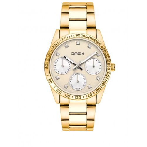 DAS.4 Women's Analogue Watch,Stainless Steel Bracelet ,in yellow gold plating 2031100541