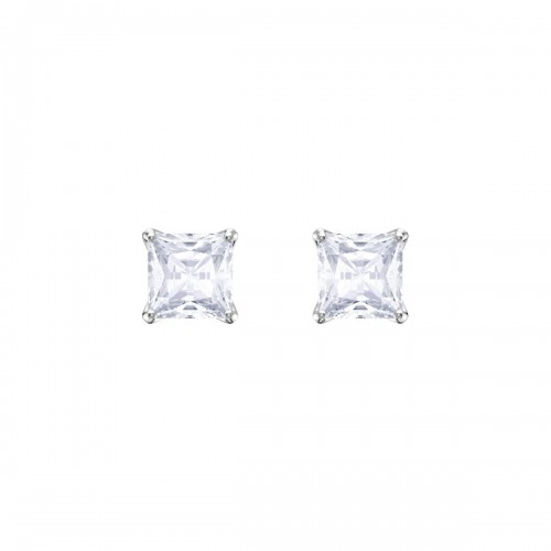 SWAROVSKI, Attract, Καρφωτά σκουλαρίκια, τετράγωνο κόψιμο, λευκό, Επιροδιωμένο 5430365