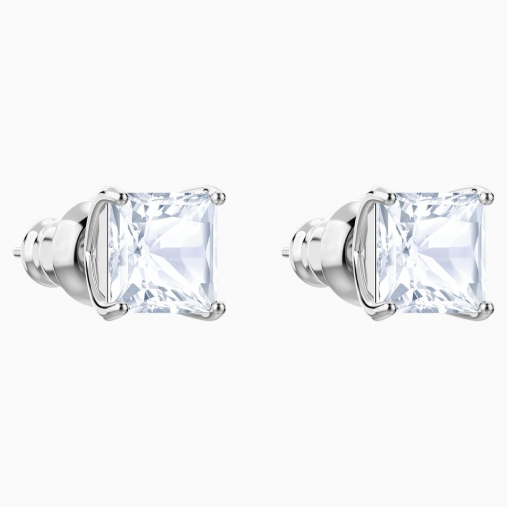 SWAROVSKI, Attract, Καρφωτά σκουλαρίκια, τετράγωνο κόψιμο, λευκό, Επιροδιωμένο 5430365 SWAROVSKI, Attract, Καρφωτά σκουλαρίκια, τετράγωνο κόψιμο, λευκό, Επιροδιωμένο 5430365