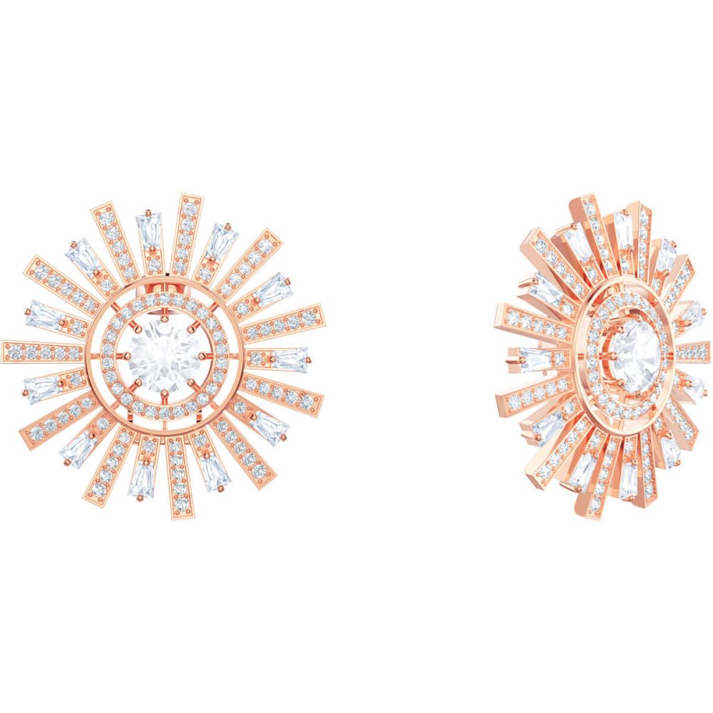 SWAROVSKI Sunshine Pierced Earrings Rose Gold Tone Plated 5464833 SWAROVSKI Sunshine Pierced Earrings Rose Gold Tone Plated 5464833