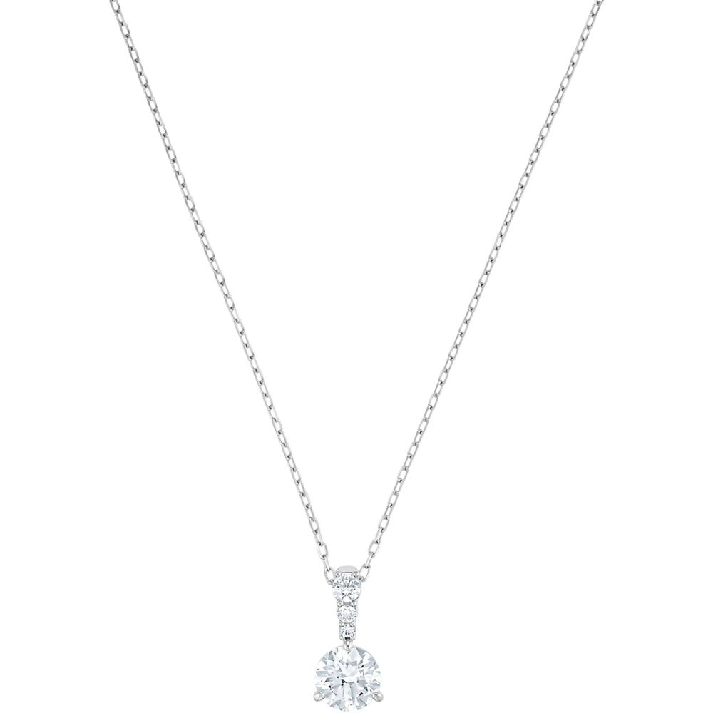 SWAROVSKI Solitaire Neclace White Rhodium Plated 5472635